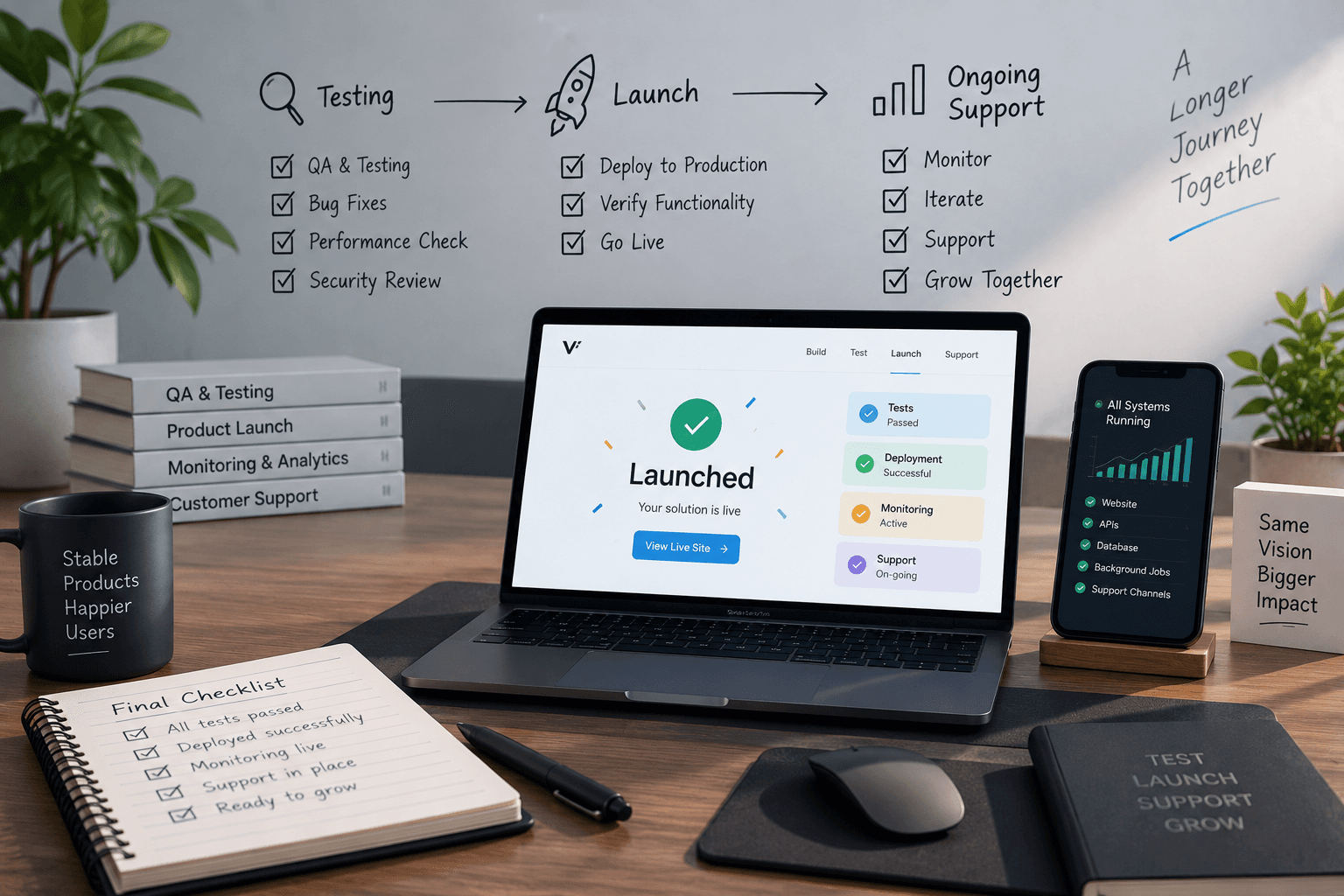 Testing, Launch & Support